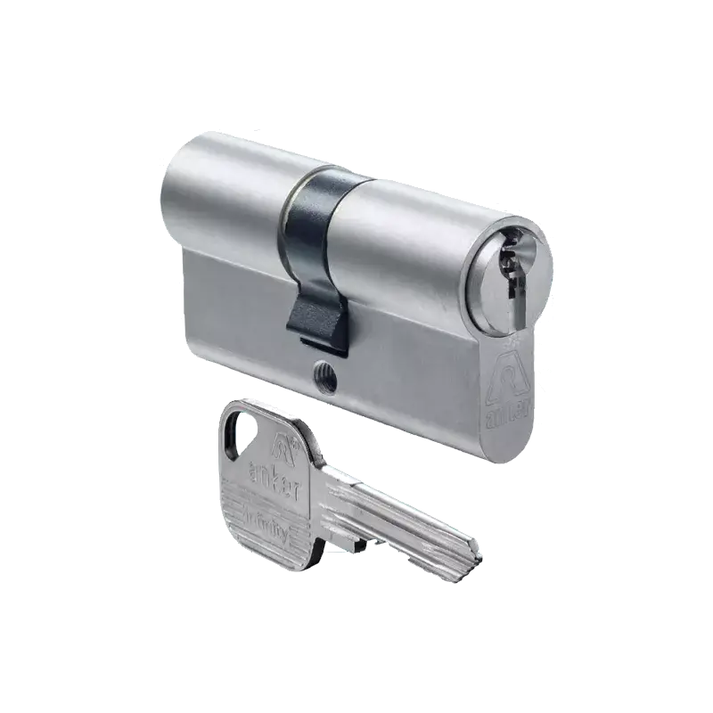 Cylindre européen haute sécurité Anker Infinity 9100 avec ses clés et sa carte de propriété